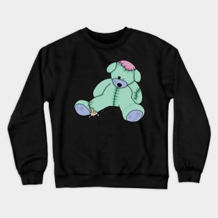 Zombie creepy kawaii teddy bear Crewneck Sweatshirt